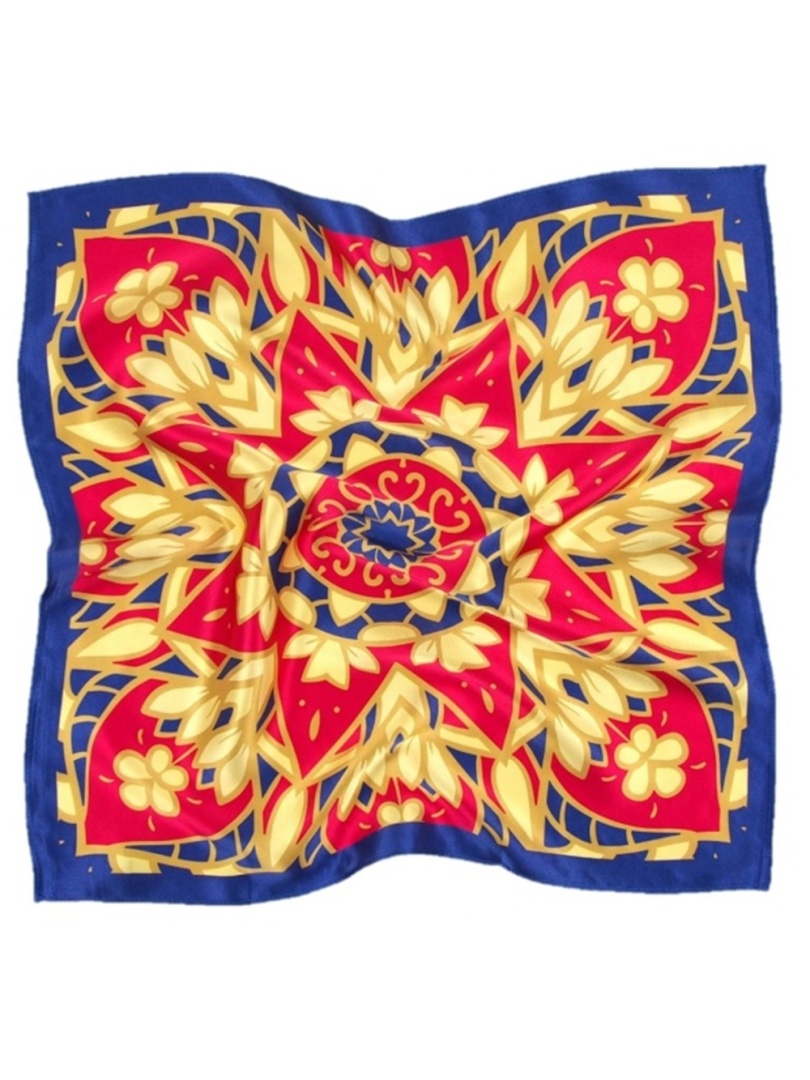 AD7-076 Jedwabna apaszka z mandal� 68x68cm